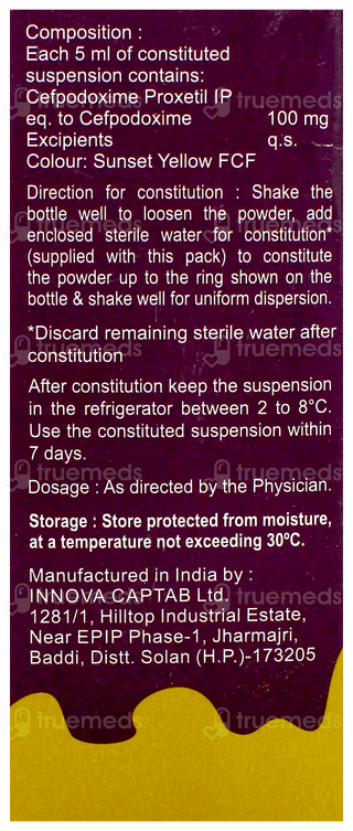 Gudcef 100 Dry Syrup 30Ml